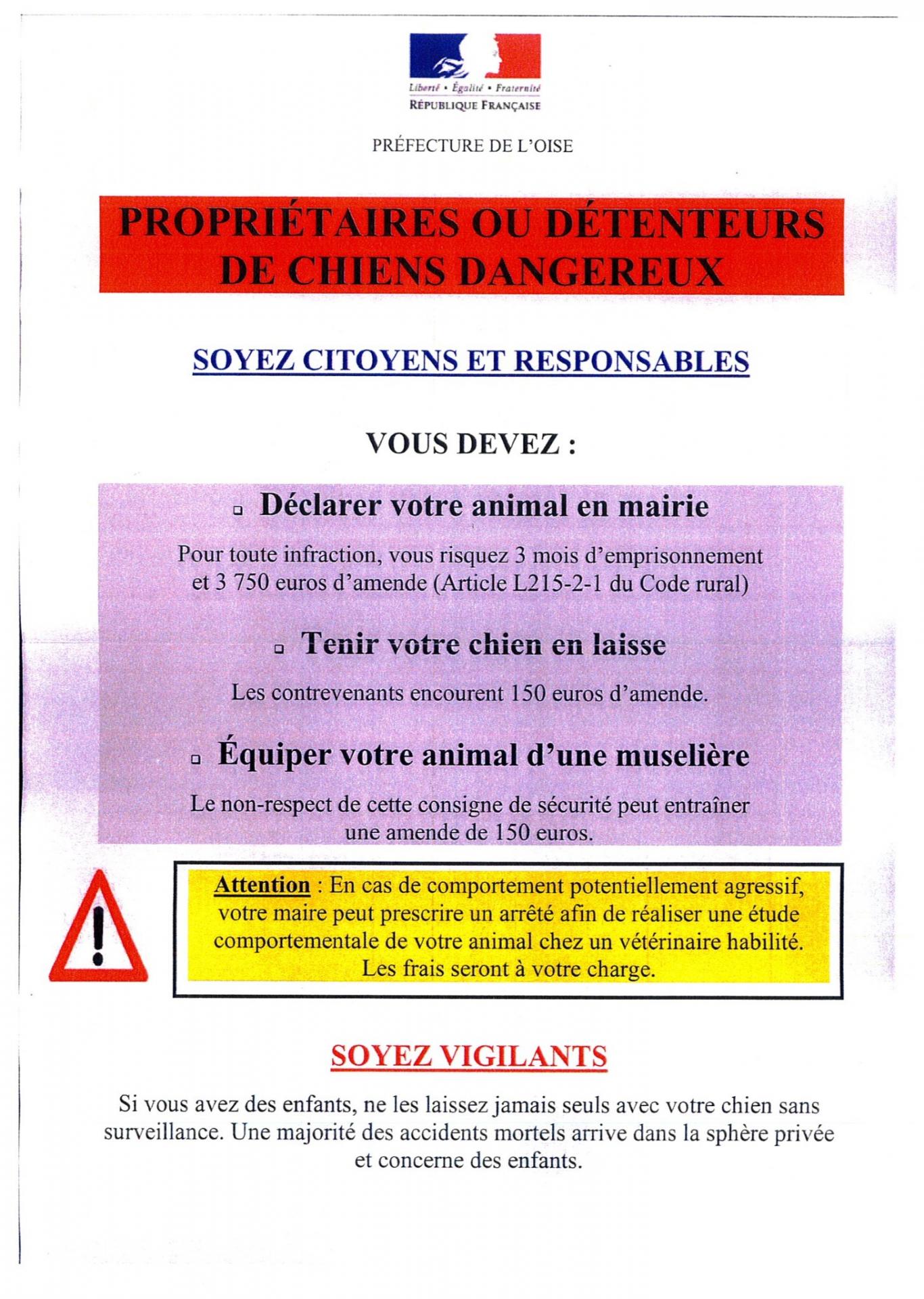 Chiens dangeureux